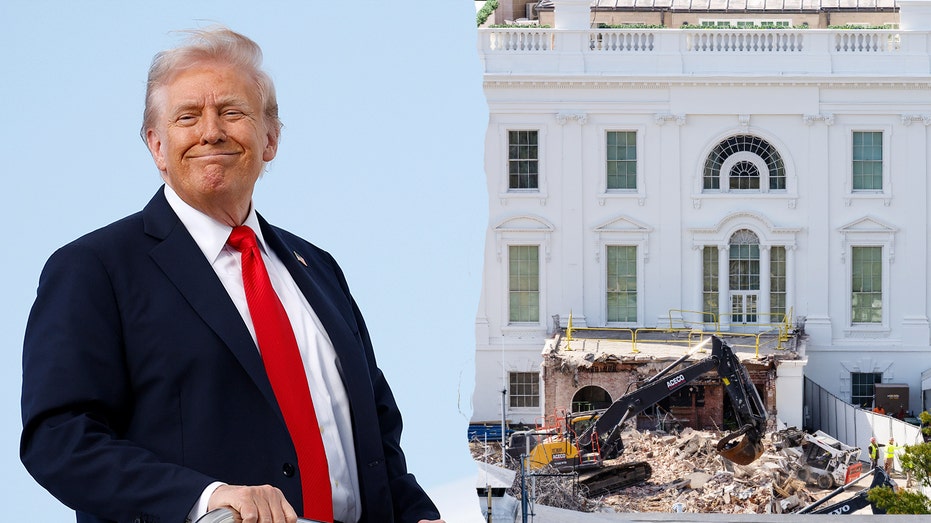 Ahead of a crucial meeting with China, Trump demolishes the East Wing to construct a $300M ballroom.