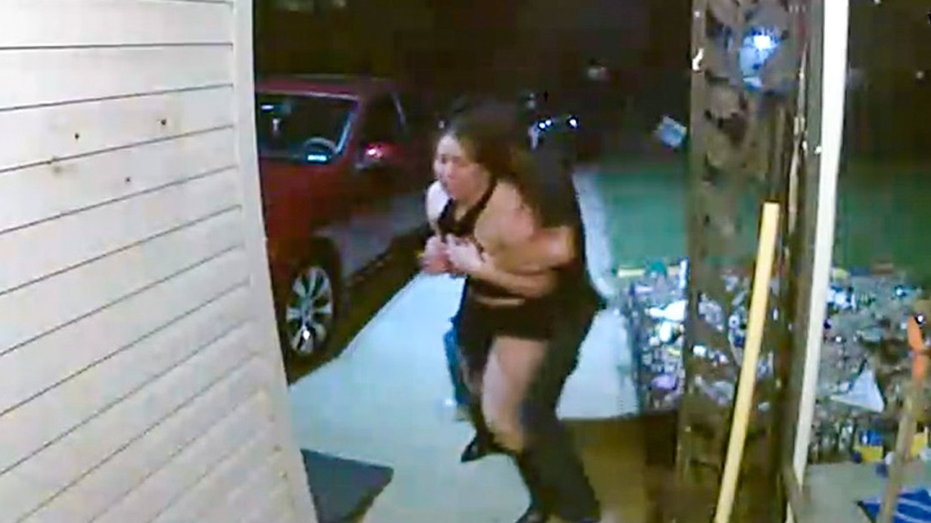 Authorities have made public a video related to a potential kidnapping. The footage captures a woman's screams as she is forcibly taken.