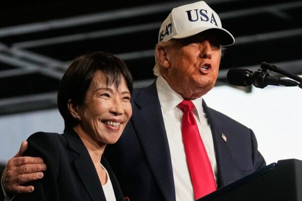 During a visit to the USS George Washington, Trump stated that Japan would receive missiles for its F-35s "this week."