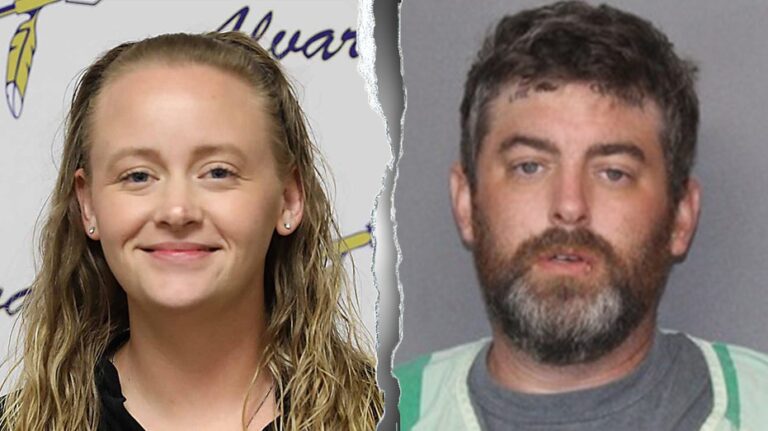 Police: Man, shirtless and warning of ‘too many cops’ nearby, accused of killing teacher wife.