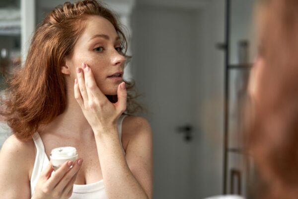 Skin prone to rosacea? This sunscreen corrects redness while calming (and shielding) with only one application.