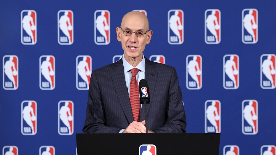 The NBA commissioner speaks publicly about the gambling controversy.