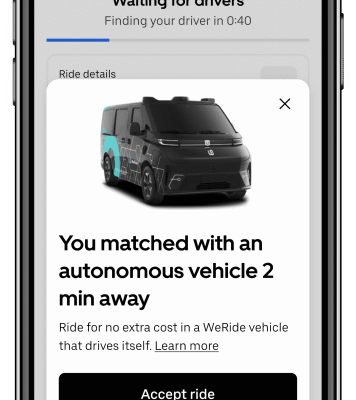 Uber and WeRide's self-driving taxi service in Abu Dhabi has officially become driverless.