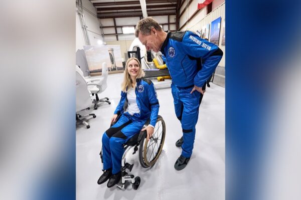 Blue Origin eyes landmark launch as wheelchair user joins New Shepard crew