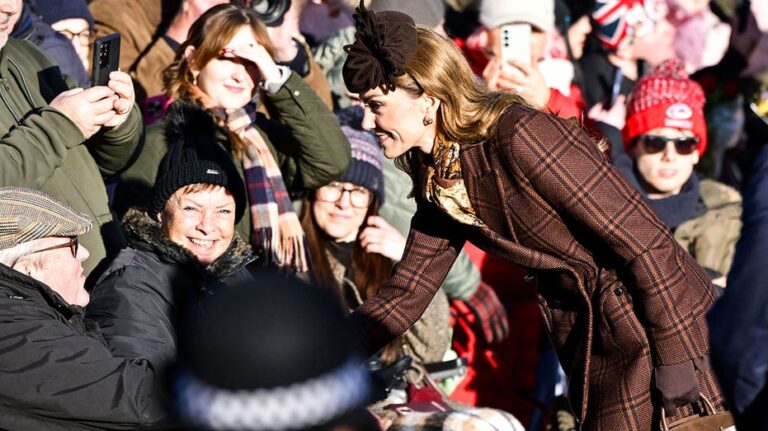 Kate Middleton takes center stage at royal Christmas walk as Andrew is frozen out