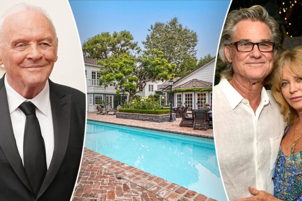 Anthony Hopkins purchases Goldie Hawn and Kurt Russell's former Pacific Palisades home for $13 million