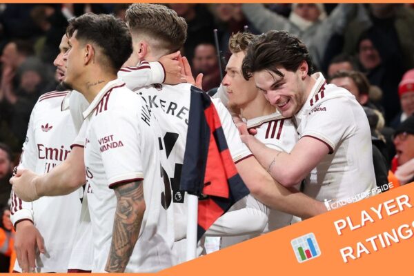 Arsenal player ratings: Declan Rice scores 9/10 after superb brace, but mixed night for Gabriel