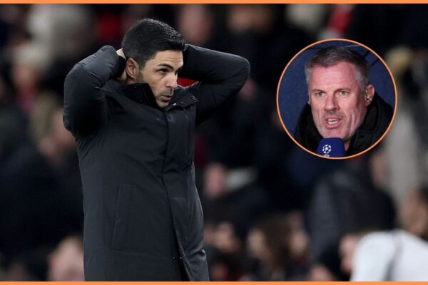 Jamie Carragher aims major dig at Mikel Arteta’s Arsenal tactics against Liverpool