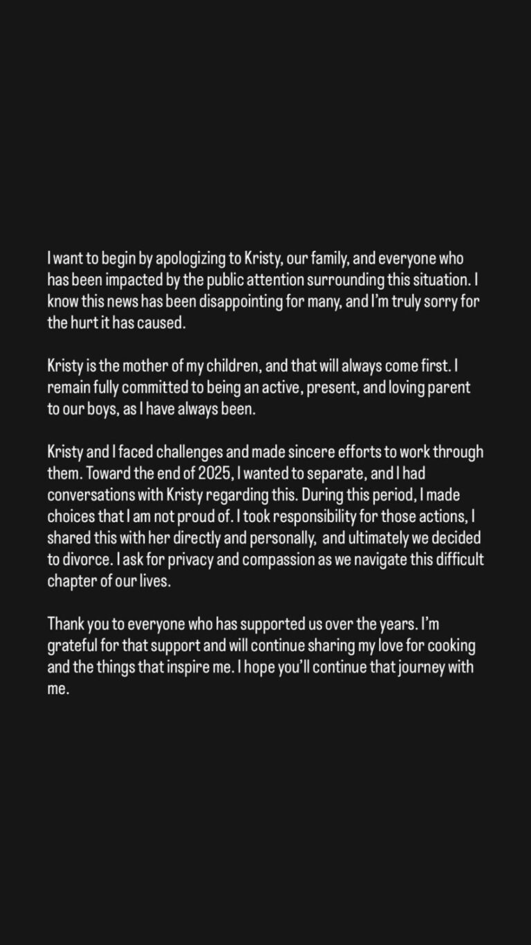 Kristy Scott's Husband Desmond Scott Breaks Silence on Her Divorce Filing