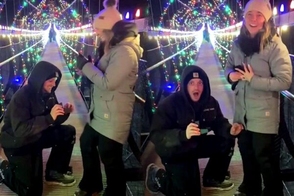 Man drops engagement ring from 118-foot bridge during proposal, but there's a happy ending