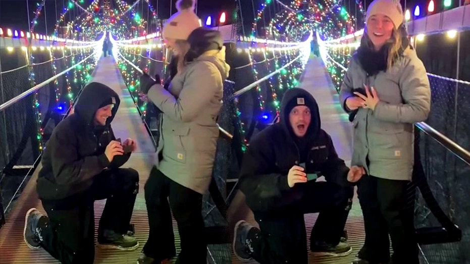 Man drops engagement ring from 118-foot bridge during proposal, but there's a happy ending