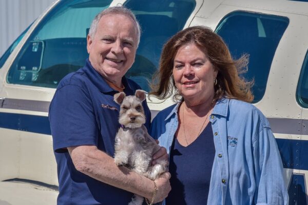 Award-winning pilot and wife die in plane crash after dirty windows prompt emergency landing, pet dog survives