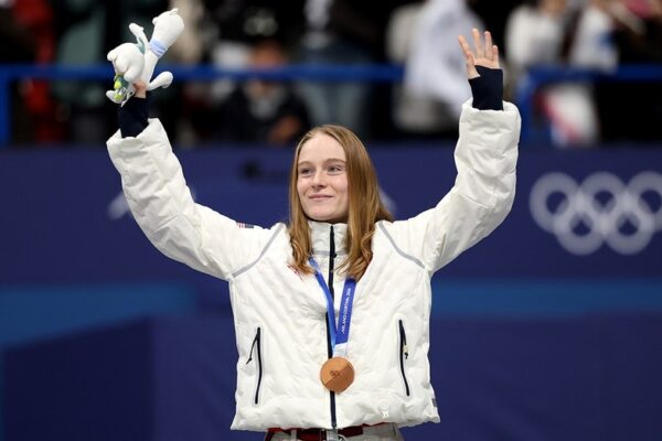 Corinne Stoddard breaks US women's Olympic short track medal drought with bronze win at Winter Games