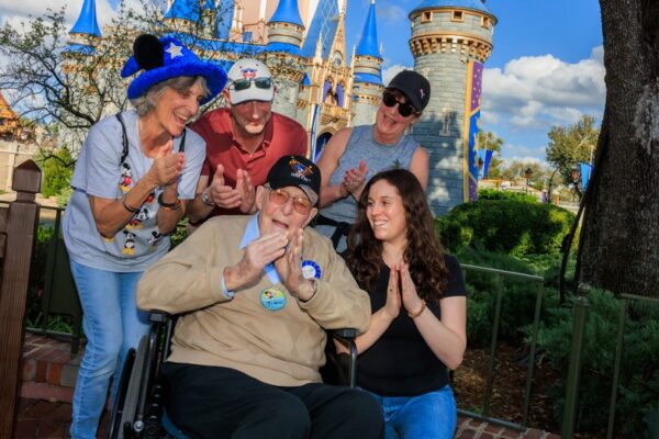 Disney World honors World War II veteran’s birthday with moving flag retreat ceremony