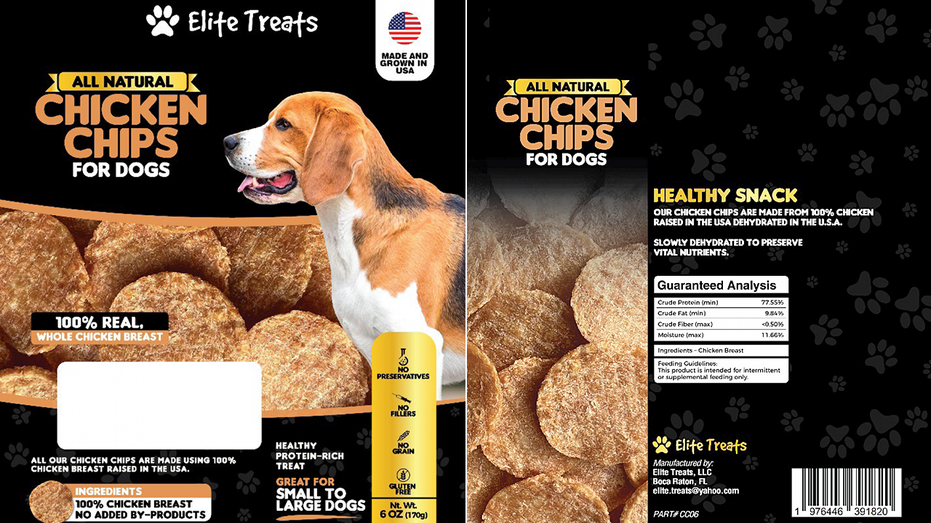Dog treats recalled over fears of salmonella contamination, FDA says