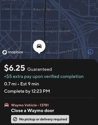 Waymo is asking DoorDash drivers to shut the doors of its self-driving cars