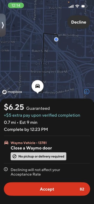 Waymo is asking DoorDash drivers to shut the doors of its self-driving cars
