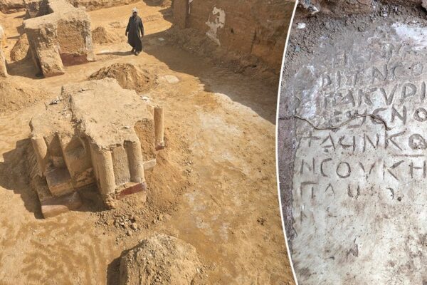 Archaeologists unearth 1,600-year-old Christian monastic site with paintings, mysterious inscription