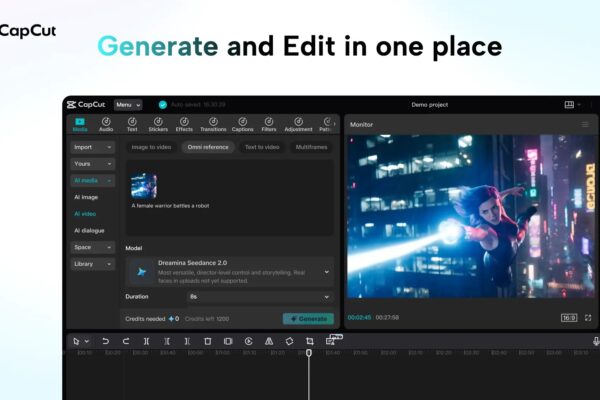 ByteDance’s new AI video generation model, Dreamina Seedance 2.0, comes to CapCut