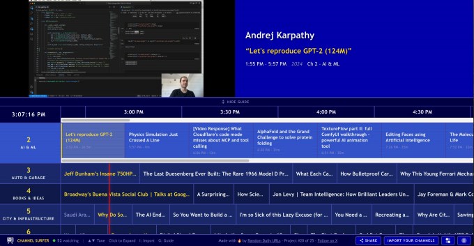 Channel Surfer lets you watch YouTube like it’s old-school cable TV