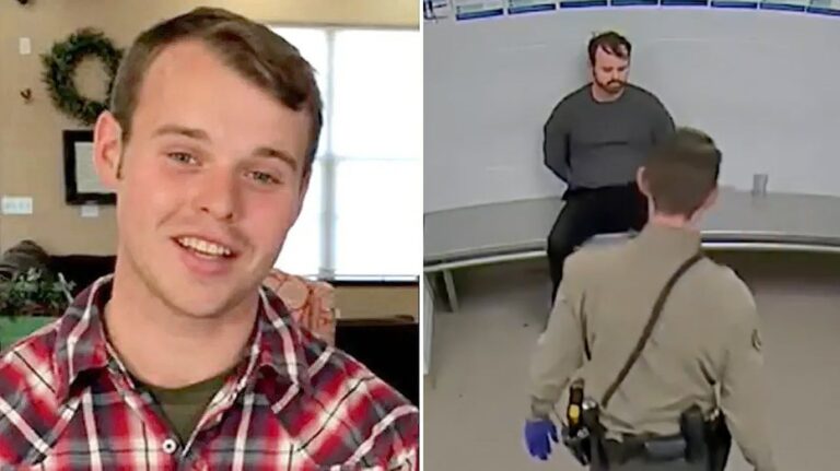 Joseph Duggar searched with hands against wall in booking video after child molestation arrest