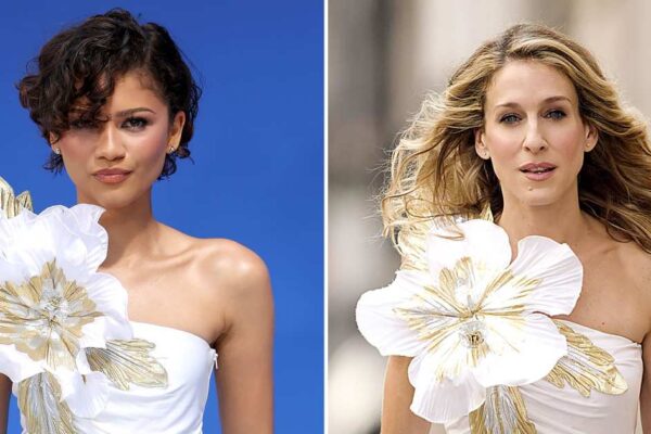 Zendaya Wows in White Dress Worn by SATC's Carrie Bradshaw Amid Wedding Rumors