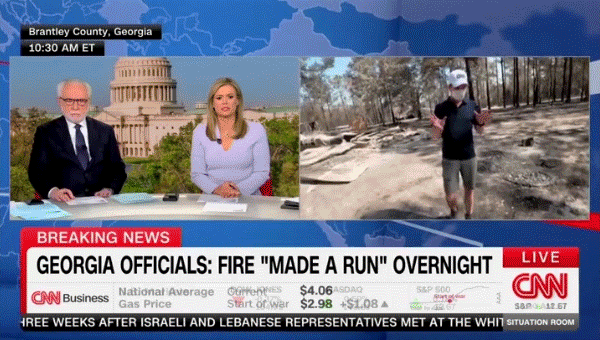 Homeowner confronts CNN reporter during live wildfire report, orders crew off property