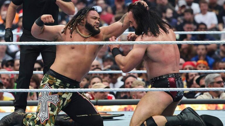 Jacob Fatu puts Drew McIntyre in the ‘rear view’ in unsanctioned match at WrestleMania 42