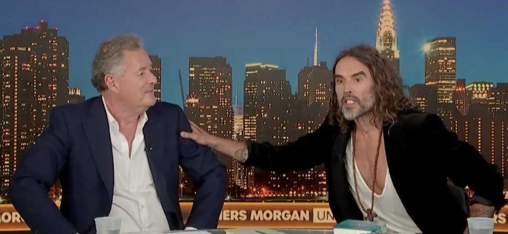 Piers Morgan Says Russell Brand Was 'Inappropriately Tactile' in Interview