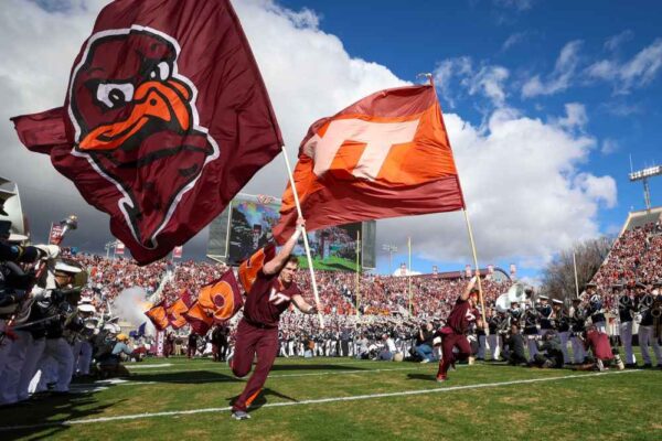 Skydiver Crashes Into Scoreboard Before Virginia Tech Spring Football Game